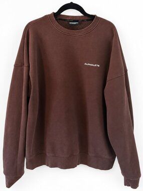 Alphalete Classic Crew | X-Large | Fudge Brown